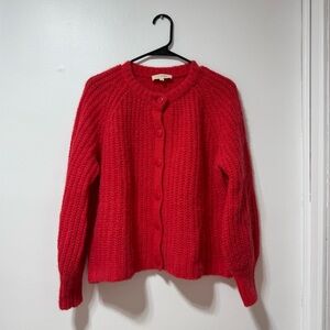 Sezane Emile Cardigan Red - Size XS